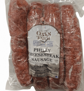 Wagyu Philly Cheesesteak Sausage Eleven Oaks Farms