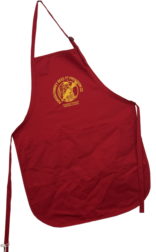 Red Apron with Logo