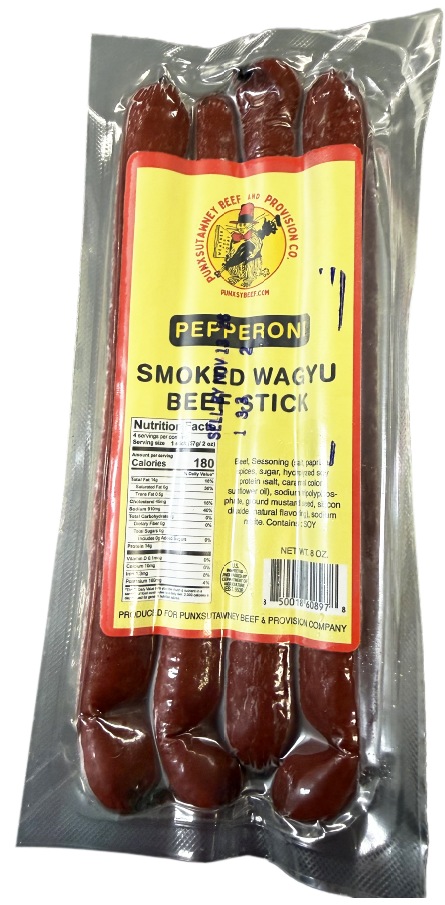 Punxsutawney Beef Pepperoni Smoked Wagyu Beef Stick
